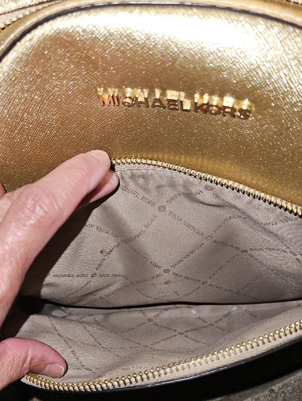 Michael Kors Abbey Medium Logo And Pebbled Women's Backpack - Picture 3 of 10